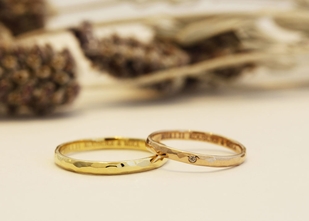 エルドーオリジナルのマリッジリング「シュシュ」