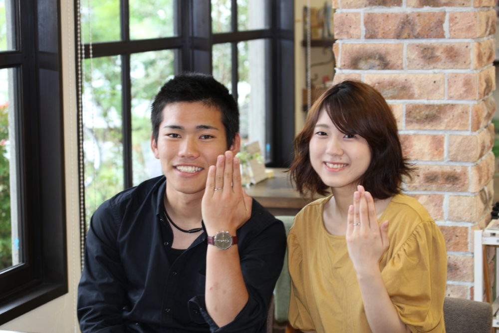 岡山県新見市の難波様ご夫妻(マリッジリングをご購入)