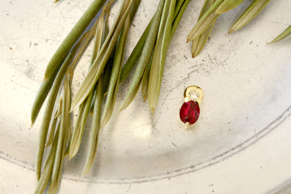 ルース（石）のみ持ち込みネックレストップに