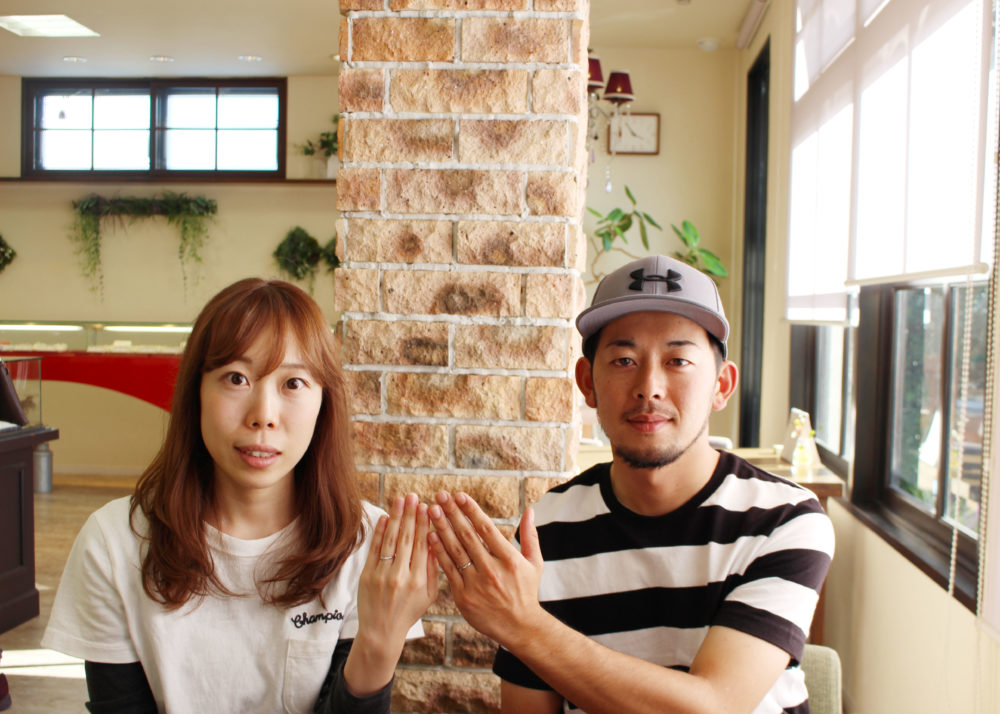 福山市本庄町の沖田様ご夫妻(マリッジリングをご購入)