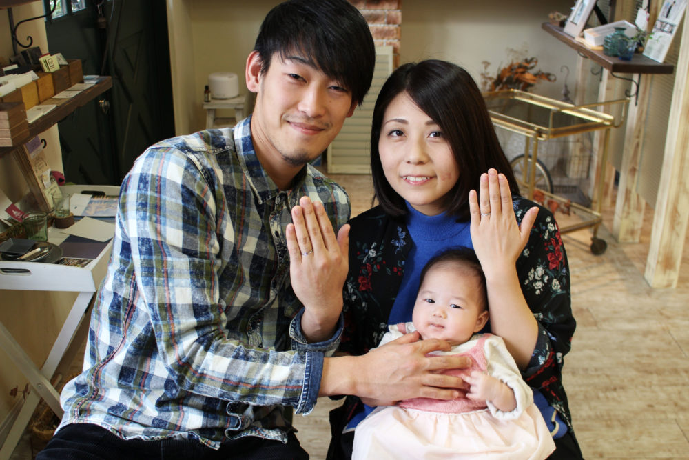 福山市山手町の坂本様ご夫妻(結婚指輪をご購入)