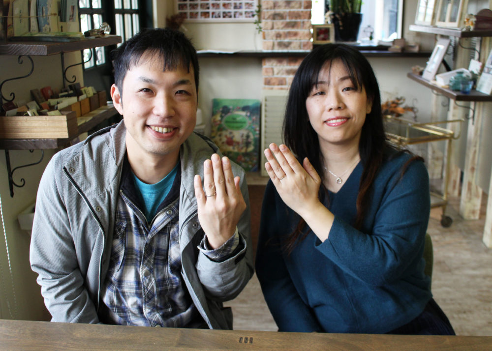 福山市千代田町の志田様ご夫妻(マリッジリングをご購入)