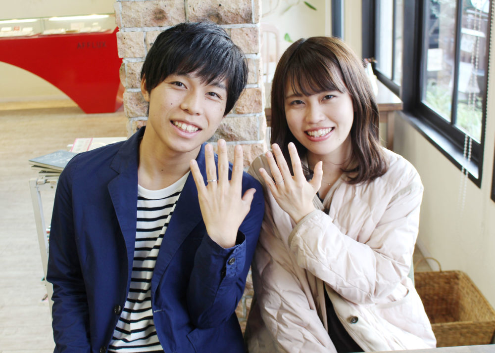 広島県広島市の出口様ご夫妻(結婚指輪をご購入)