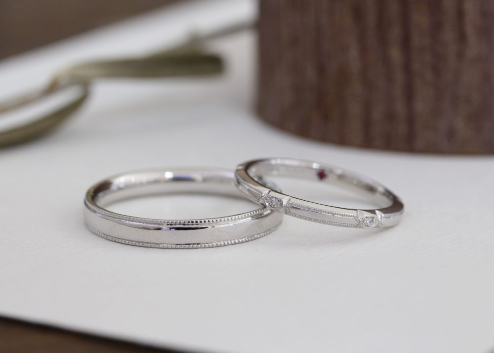 エルドーオリジナルのマリッジリング「メリア」