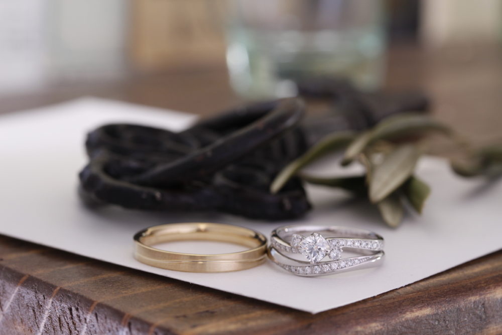 エルドーセレクトブランドのセットリング「サムシング・ブルー」