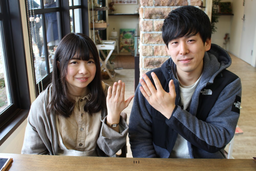 福山市引野町の長綱様ご夫妻(マリッジリングをご購入)