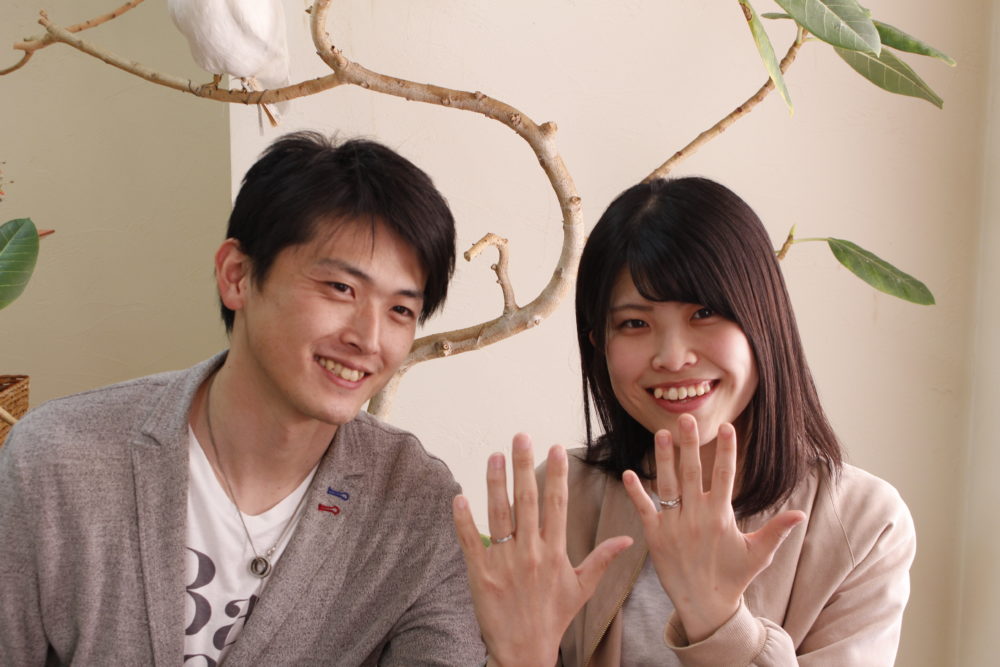 広島県尾道市の三浦様ご夫妻(結婚指輪をご購入)