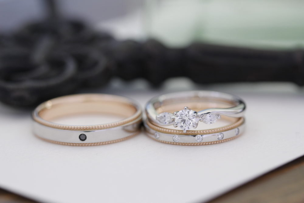 エルドーオリジナルのエンゲージリングとエルドーセレクトブランドのマリッジリング「ミルエタニティ」