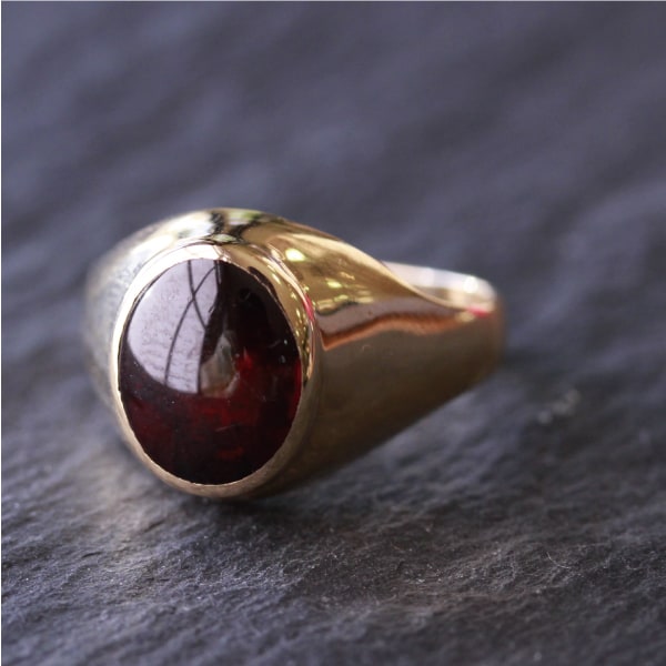 メンズガーネットリング