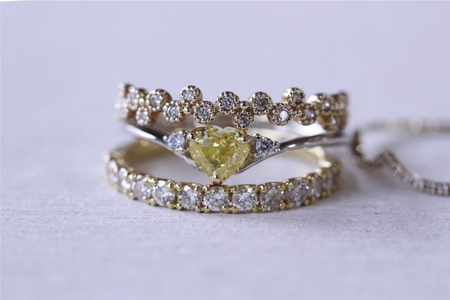 イエローダイヤリング