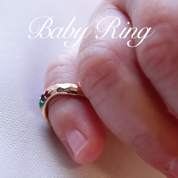 誕生石ベビーーリング