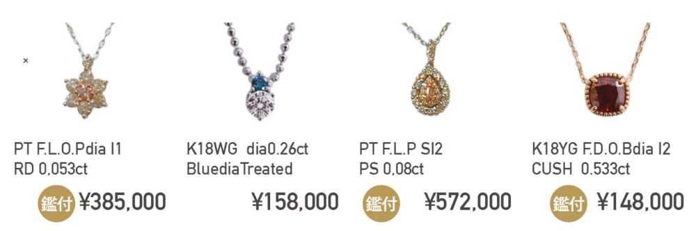 ブルーダイヤネックレス