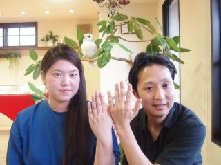 福山市曙町の松浦様『マリッジリングノクル・マリエマリ』購入