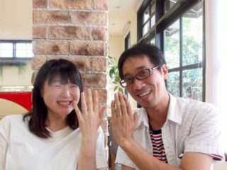 福山市新市町の小埜様ご夫妻（セットリングご購入）