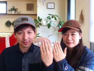 福山市手城町の関永ご夫妻（結婚指輪のご紹介）