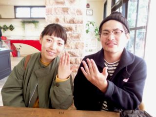 広島県西区南観音の富繁様ご夫妻（マリッジリングご購入）