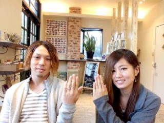 広島県尾道市の金本様ご夫妻（マリッジリングをご購入）