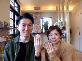 福山市南手城の伊勢様ご夫妻（マリッジリングご購入）