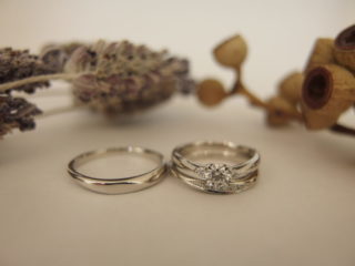 エルドーオリジナルのエンゲージ・マリッジリング「メリア｣