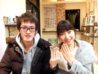 福山市曙町の大澤様ご夫妻(マリッジリングをご購入)