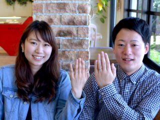 福山市山手町の宮地様ご夫妻「結婚指輪をご購入」
