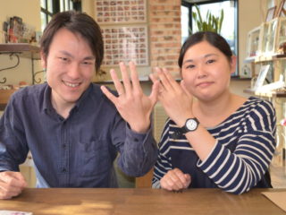 福山市新市町の西山様ご夫妻(マリッジリングをご購入)