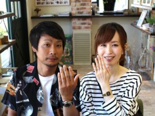 福山市曙町の沖様ご夫妻(マリッジリングをご購入)