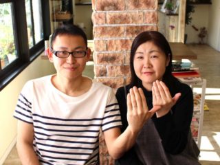 岡山県井原市の斉藤様ご夫妻(結婚指輪をご購入)