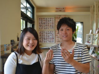福山市今津町の小田原様ご夫妻(マリッジリングをご購入)