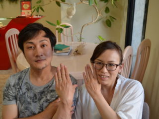 福山市手城町の井上様ご夫妻(マリッジリングをご購入)