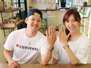 福山市新涯町の中島様ご夫妻(マリッジリングをご購入)