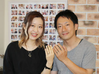 広島県尾道市の三田様ご夫妻(結婚指輪をご購入)