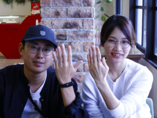 福山市水呑町の藤村様ご夫妻(結婚指輪をご購入)
