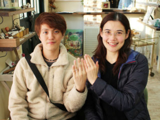 福山市神村町の水田様ご夫妻(マリッジリングをご購入)