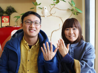 福山市大門町の佐々木様ご夫妻(マリッジリングをご購入)