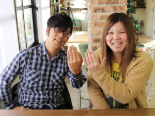 広島県三原市の金子様ご夫妻(マリッジリングをご購入)