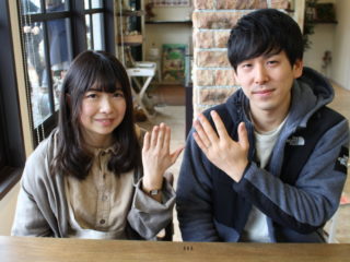 福山市引野町の長綱様ご夫妻(マリッジリングをご購入)