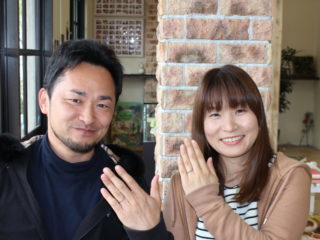 福山市加茂町の瀧本様ご夫妻(マリッジリングをご購入)