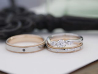 エルドーオリジナルのエンゲージリングとエルドーセレクトブランドのマリッジリング「ミルエタニティ」