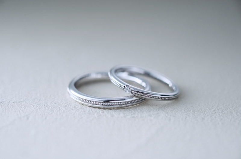 
真ん中にミル打ちの入ってるエルドーオリジナルマリッジ『ル・ミュージック／Le musique』