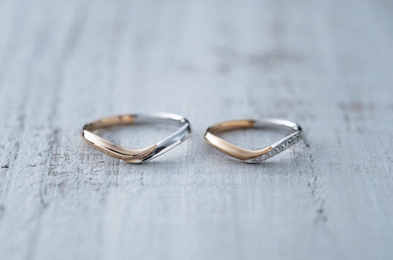 
Vラインデザインでコンビのマリッジのエドーオリジナルブランド『メリア／melia』