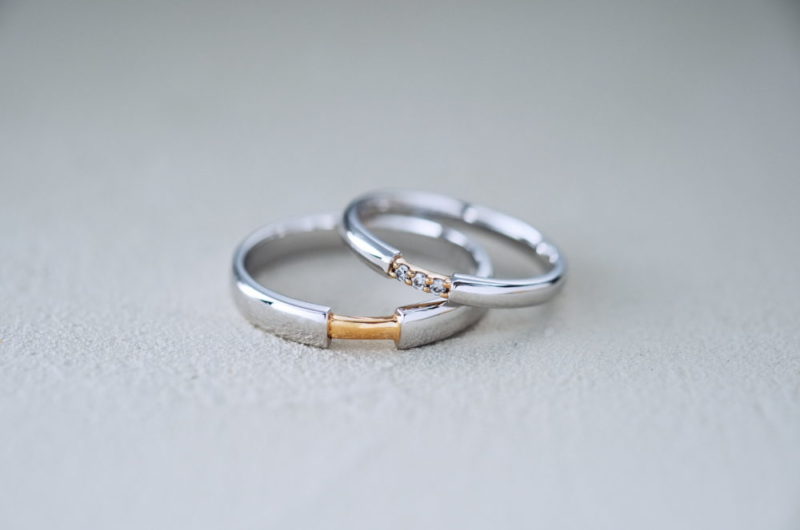 
真ん中がコンビに切り替えのあるエルドーオリジナルマリッジ『ル・ミュージック／Le musique』