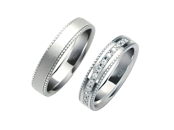 
ひし形模様のミル打ちデザインのエルドーセレクトブランドミルエタニティー／Mil Eternity『Argyle_Argyle』