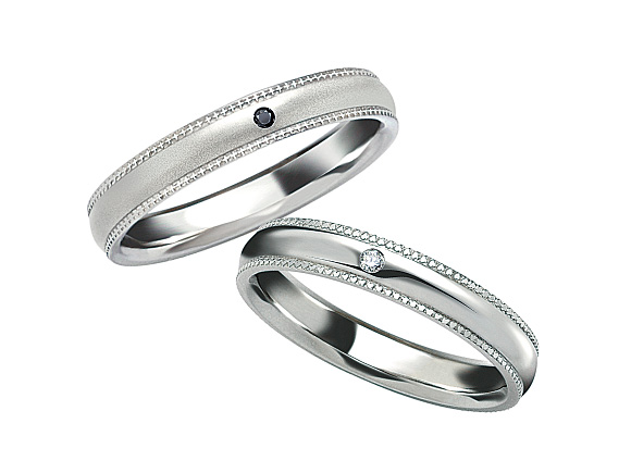 
クロス、ハート模様のミル打ちデザインのエルドーセレクトブランドミルエタニティー／Mil Eternity『Cross&Love』