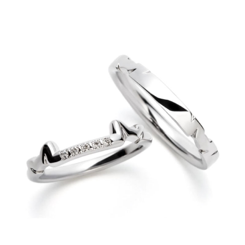 
ふたりの道をモチーフの指輪言葉のあるエルドーセレクトブランドアフラックス／AFFLUX『N・E・K・O2／きみに首ったけ』