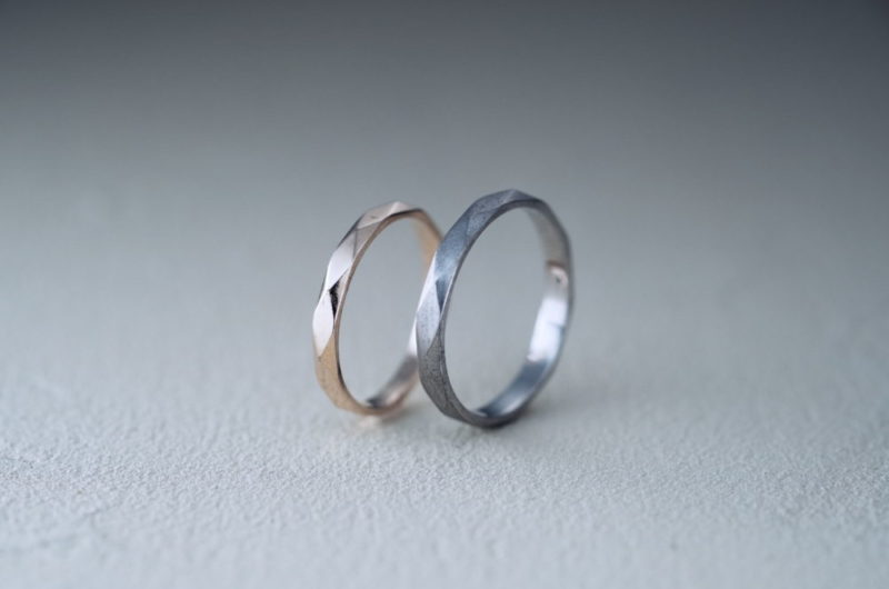 
ひし形にあしらったエルドーオリジナルマリッジ『ル・ミュージック／Le musique』