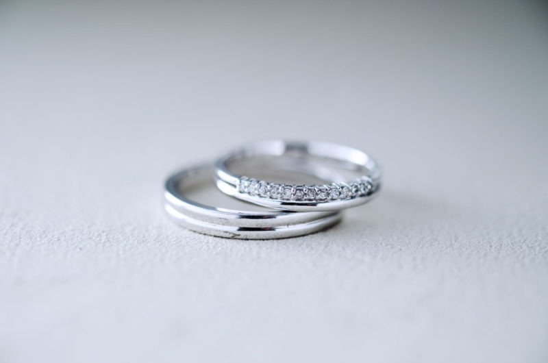 
ハーフエタニティーデザインのエルドーオリジナルマリッジ『ル・ミュージック／Le musique』