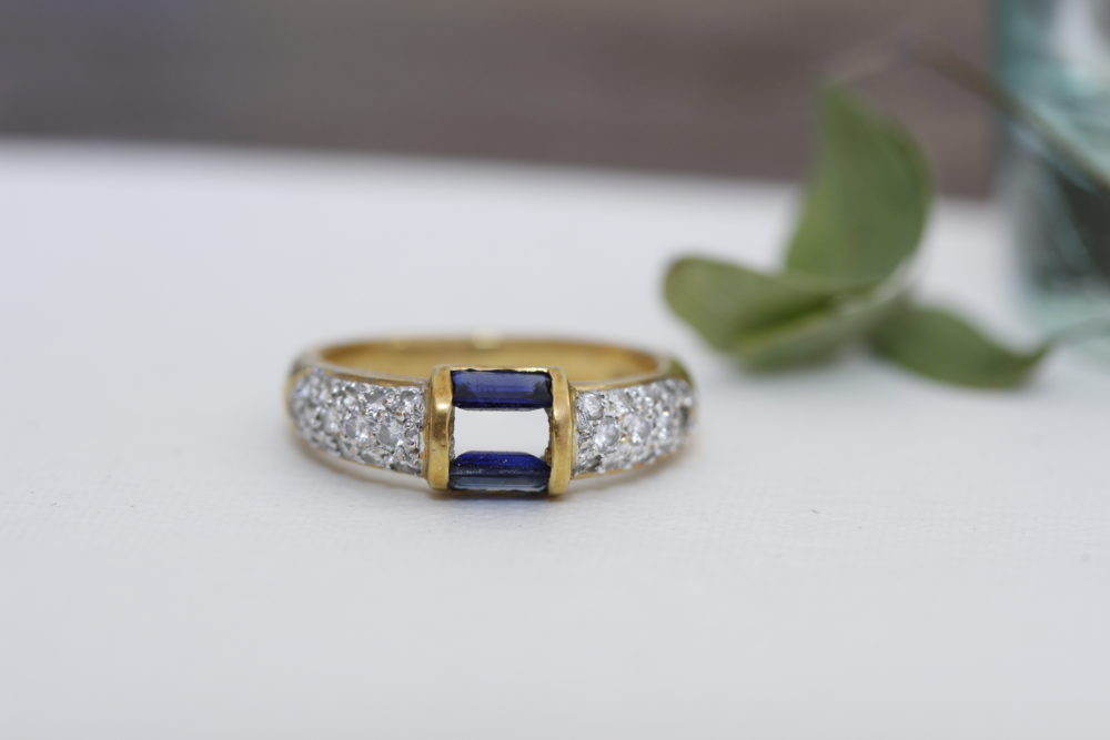 知らない間に落ちてしまってたサファイアの石合わせ