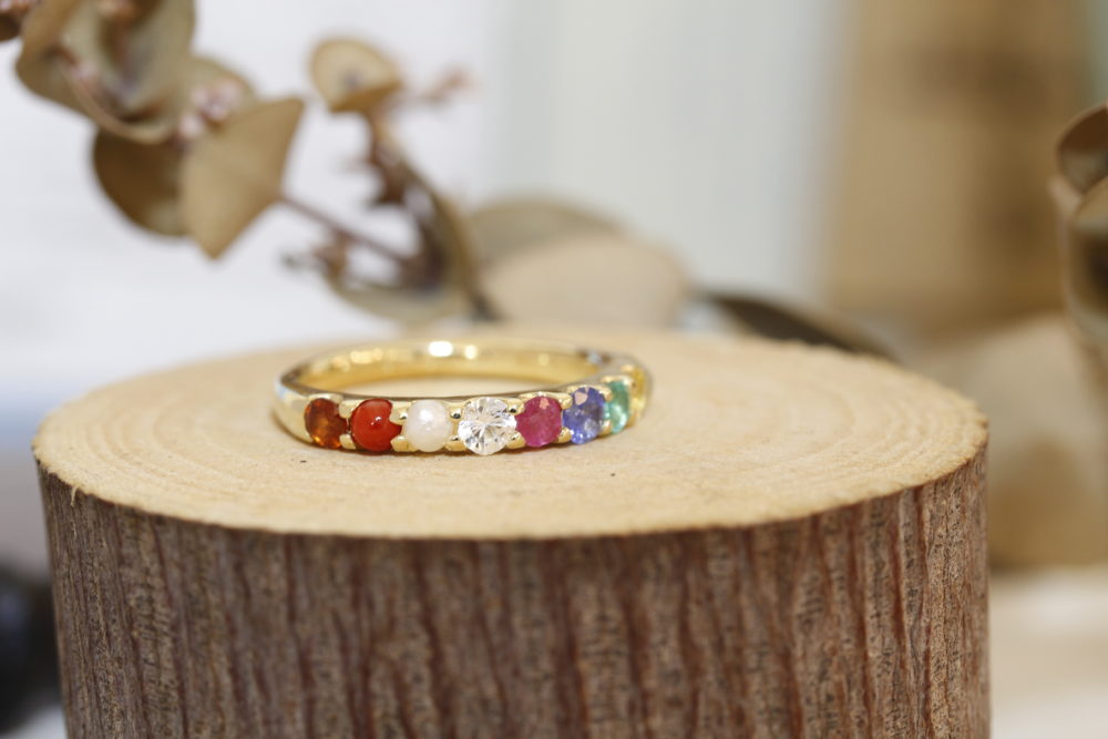 ネックレスから<br />
指輪へ