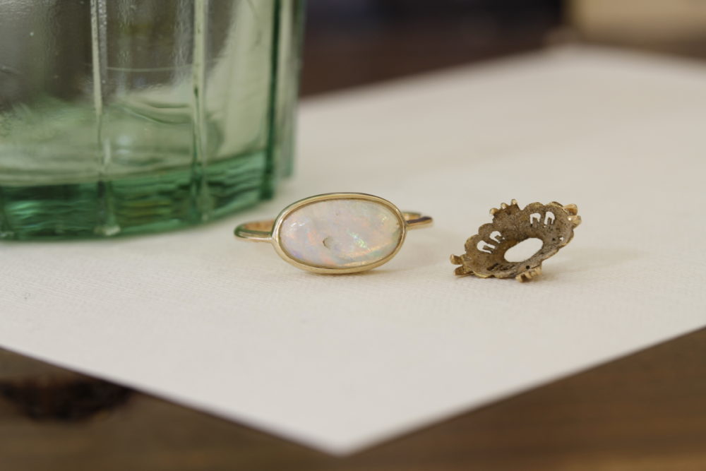 祖母からもらった指輪を<br />
自分用の指輪へ